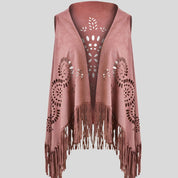 Fringed Vest Cover-Up
