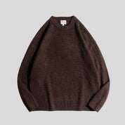 סוודר קלאסי רחב דגם GO