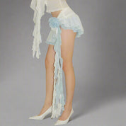 SO Tiered Blue Skirt