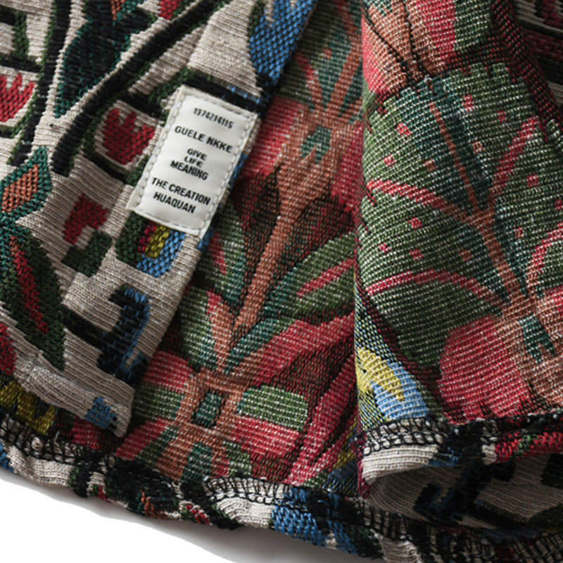 Floral Embroidery Shirt