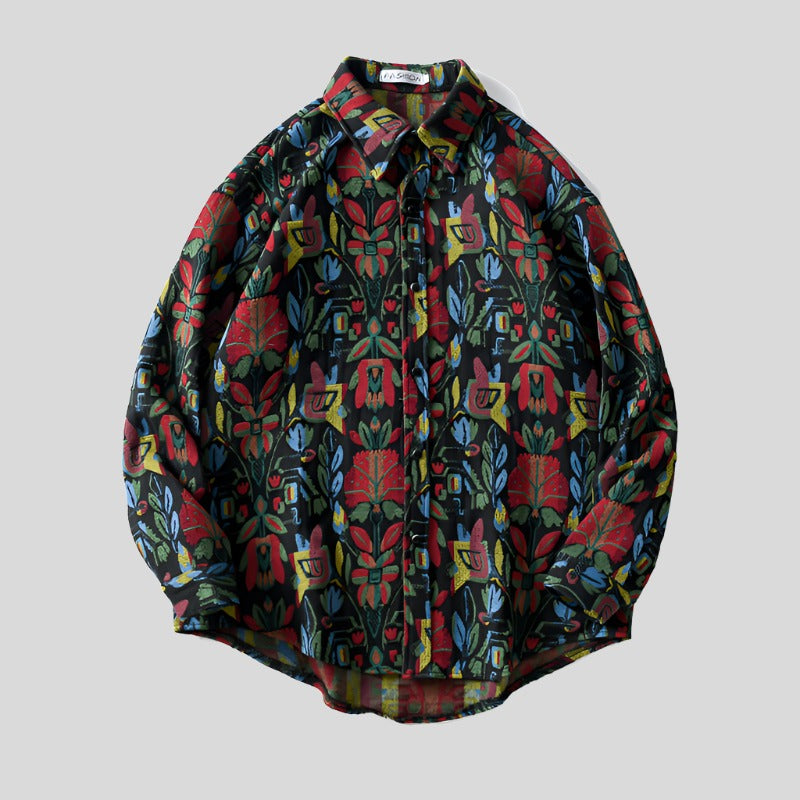 Floral Embroidery Shirt