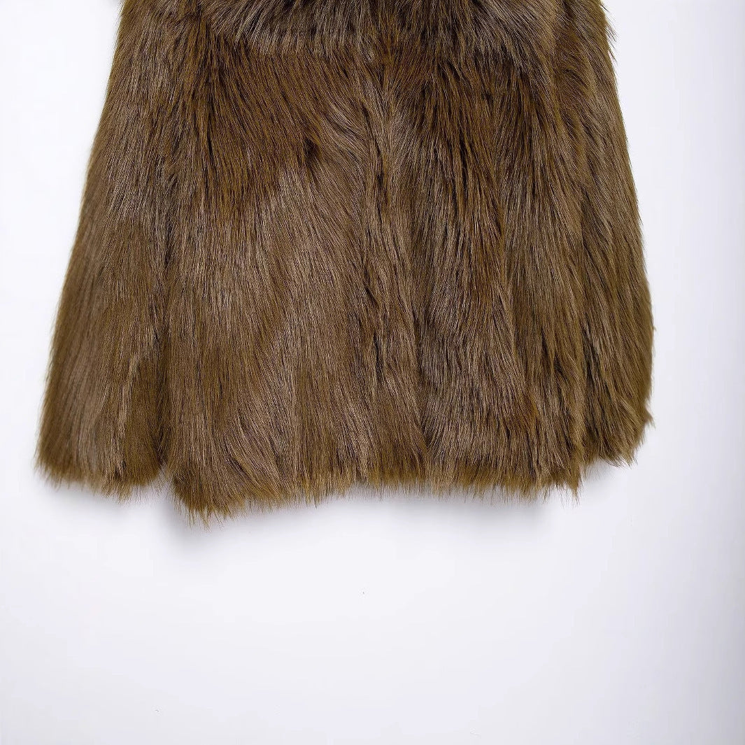 Dvivo Brown Fur Coat