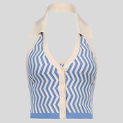 VIV Collar Tie Blouse