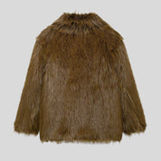 Dvivo Brown Fur Coat