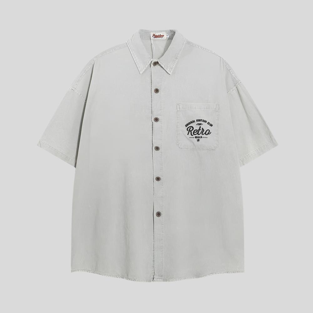 FIM Cropped Button Shirt