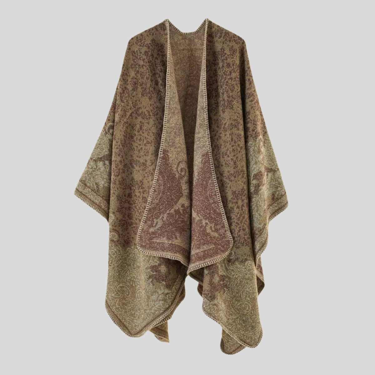 Textured Warm Poncho