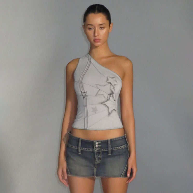 One-Sleeve Stars Tank