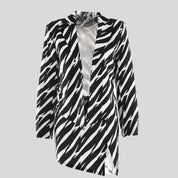 Zebra Jacket & Skirt Set