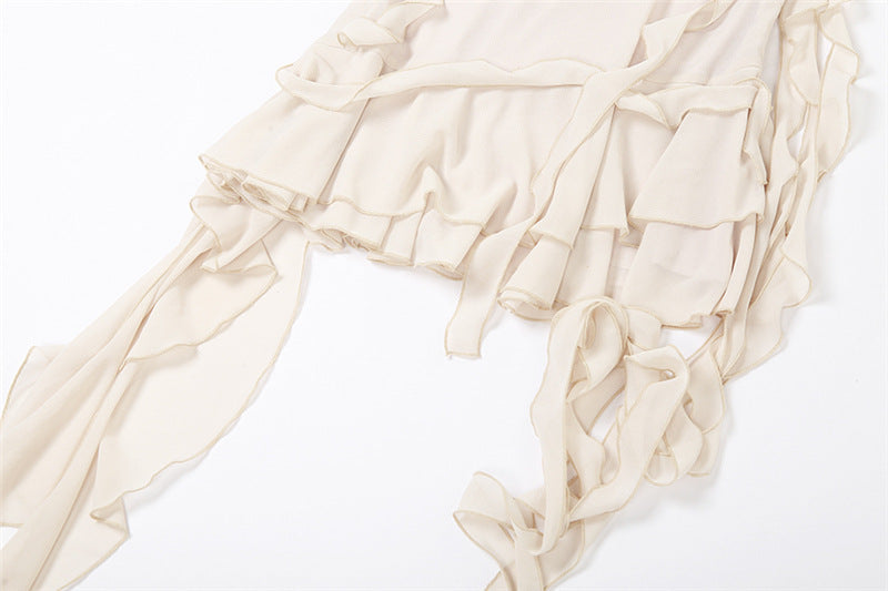 Draped Collar Dress