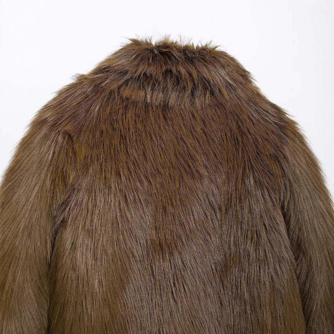 Dvivo Brown Fur Coat