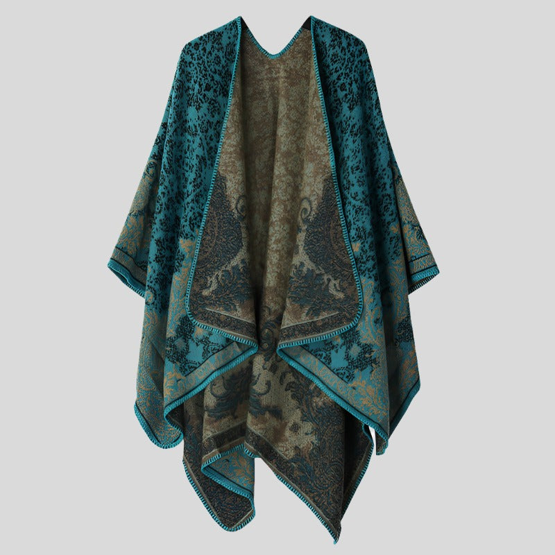 Textured Warm Poncho