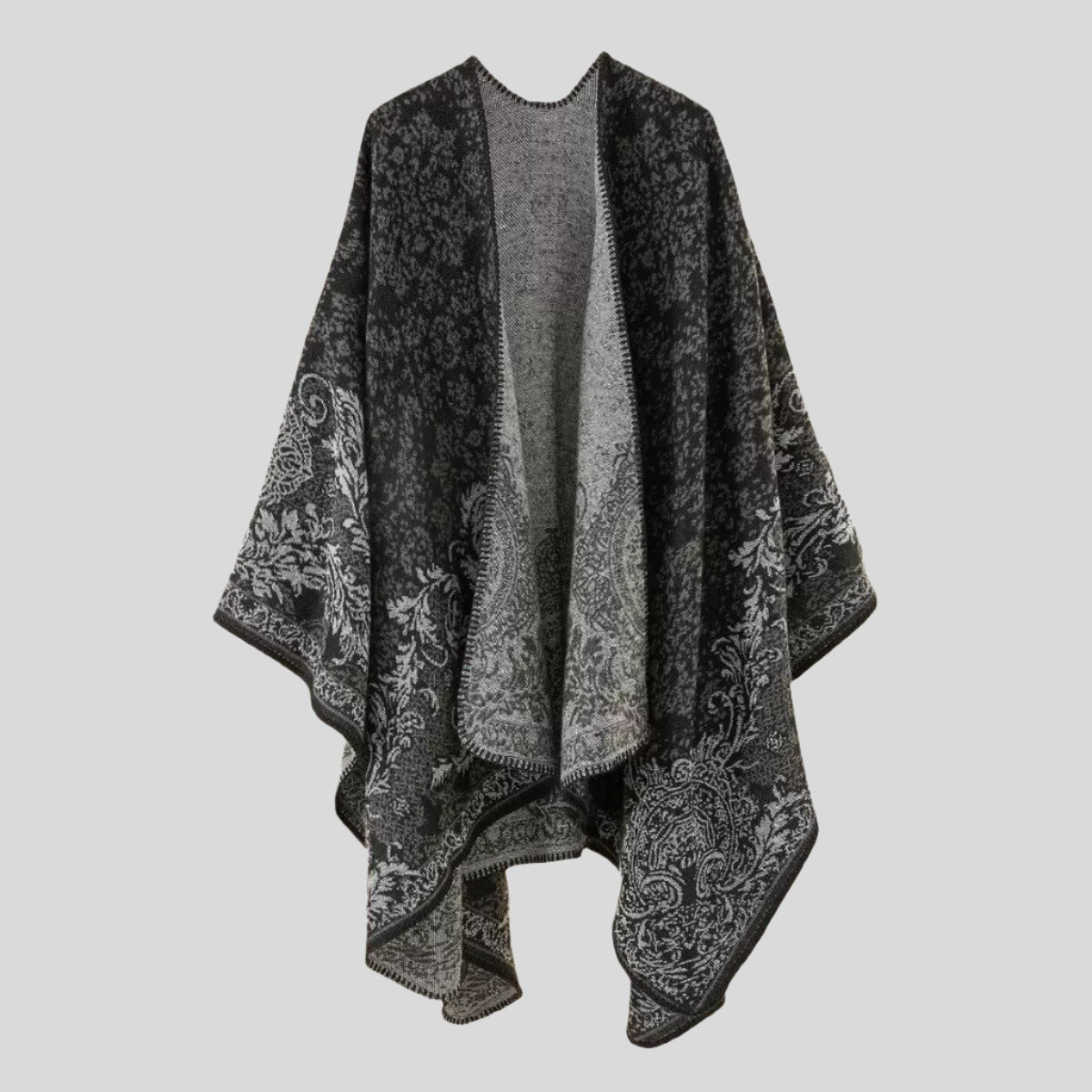 Textured Warm Poncho