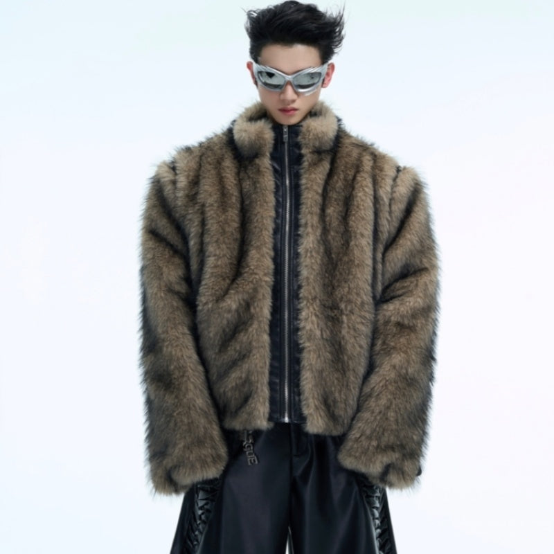 CO CC Brown Fur Coat