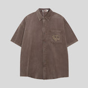 FIM Cropped Button Shirt