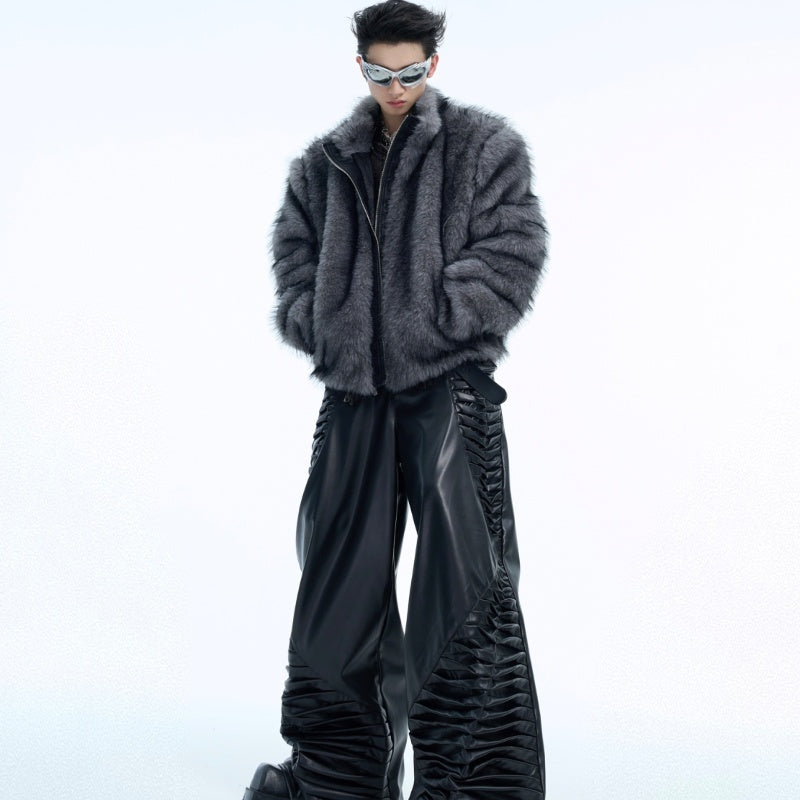 CO CC Brown Fur Coat