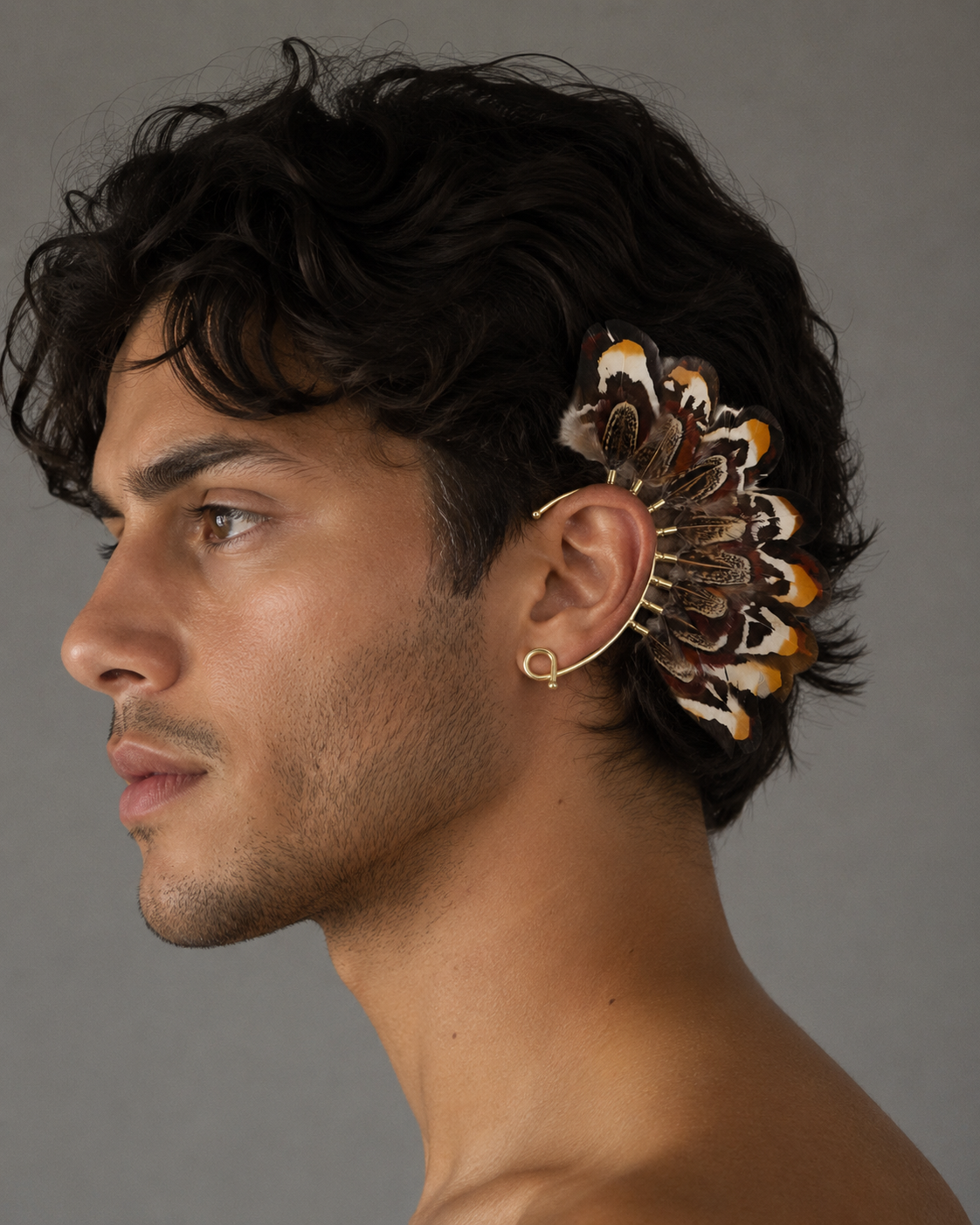 Feather earring