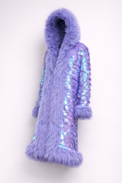 Colorful sequin fur coat - Shayli