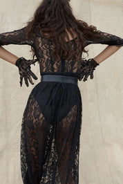 DIM Lace Ruffle Dress