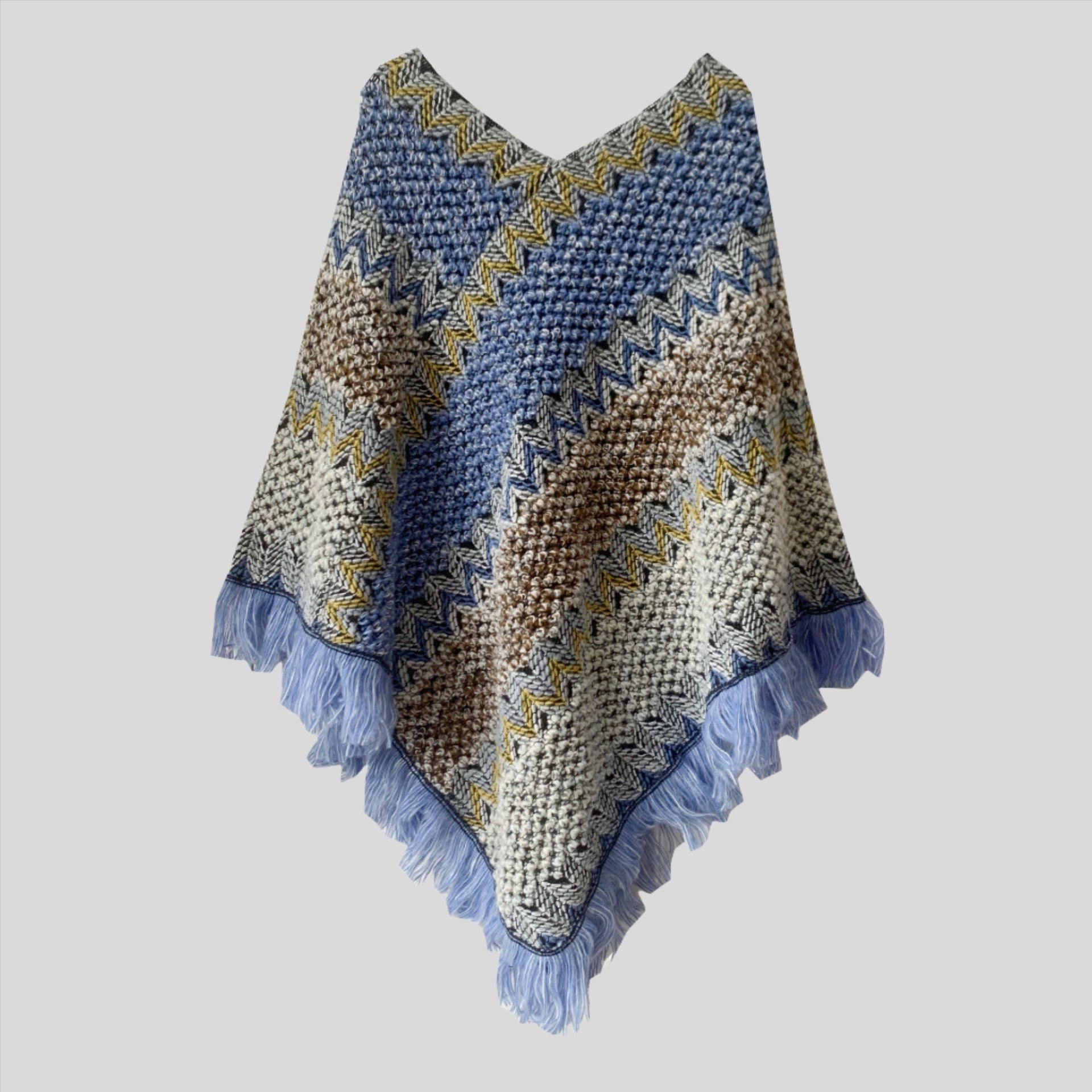 Tony Warm Colorful Poncho
