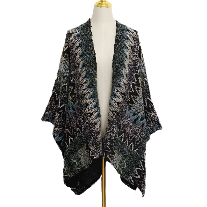 YOM Colorful Crochet Poncho
