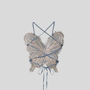 גופיית גינס פרפר עם ניטים דגם Butterfly