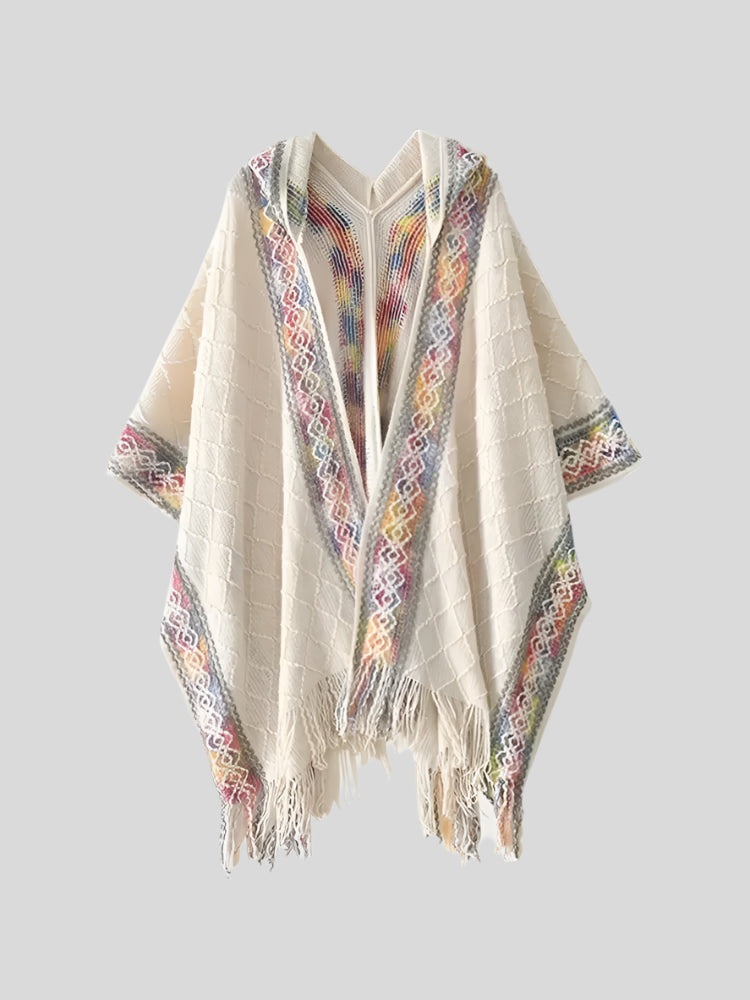 Rainbow Colorful Poncho