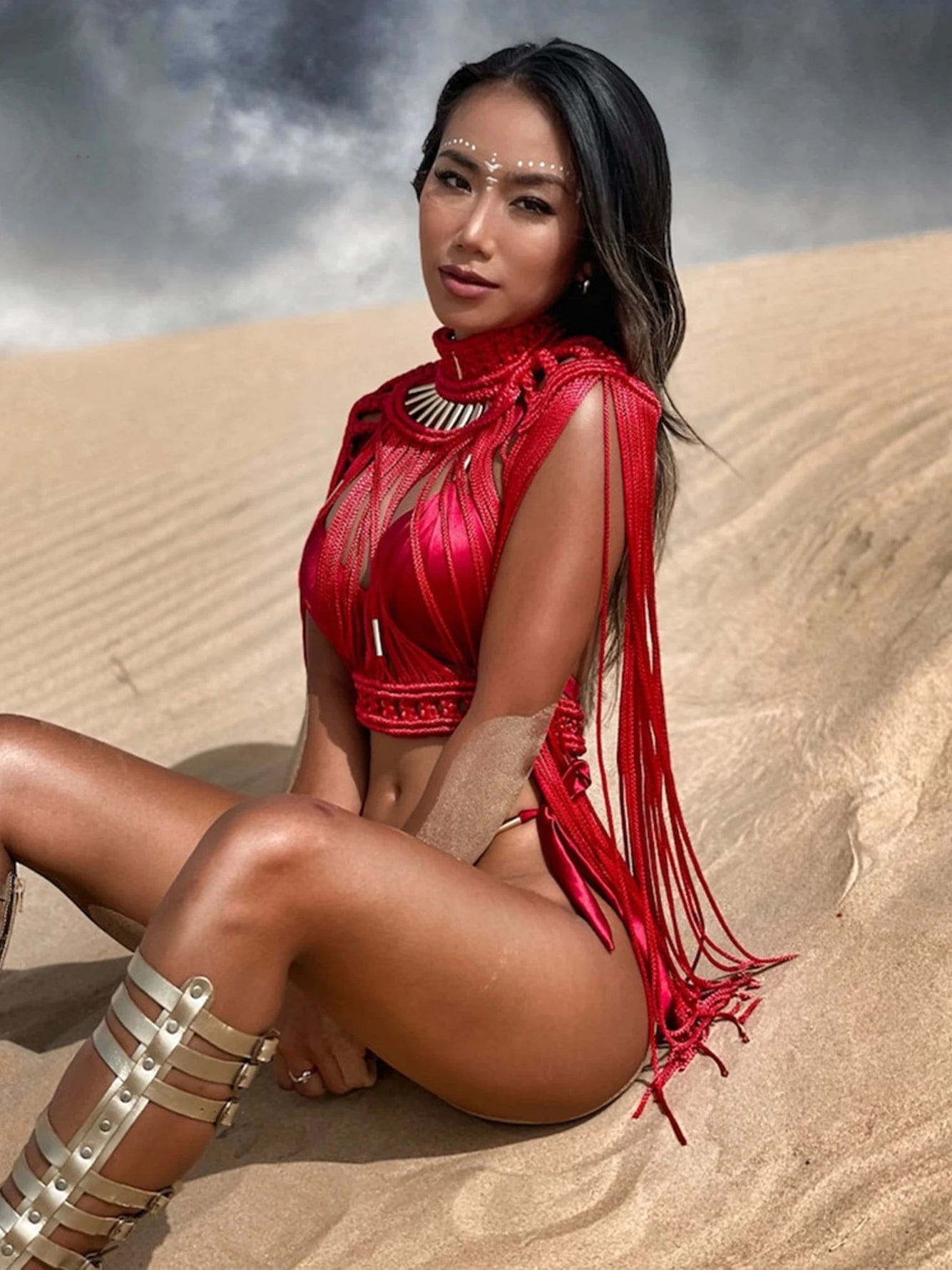סט מקרמה בעבודת יד Yohanna