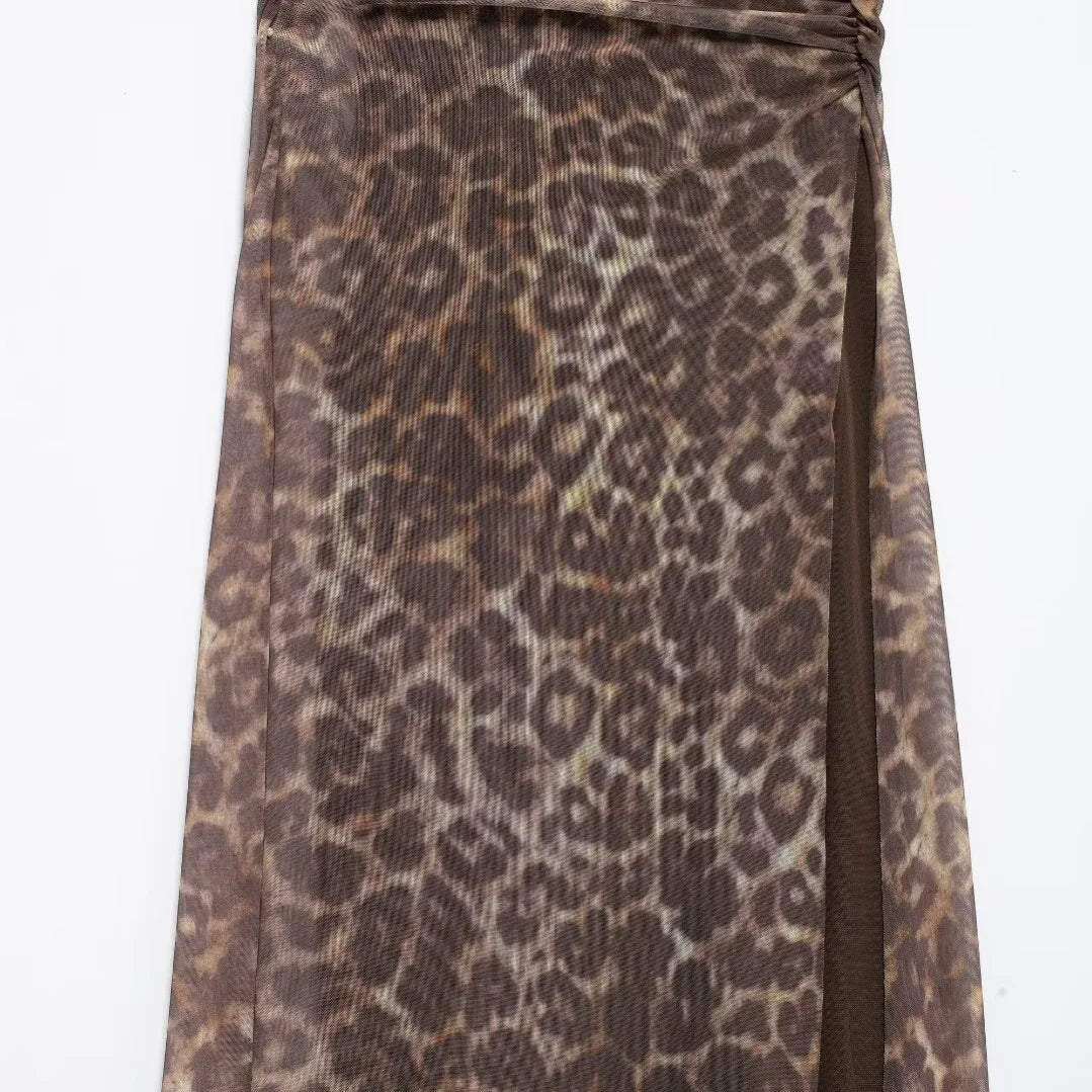 ROM Leopard Bodycon Dress