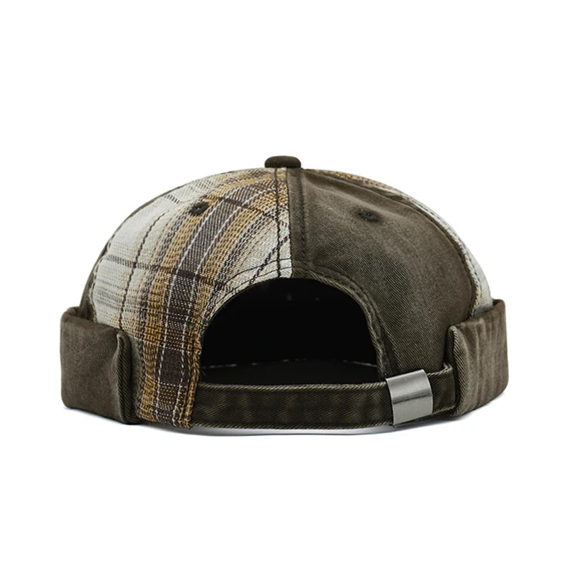 Plaid Patchwork Docker Cap