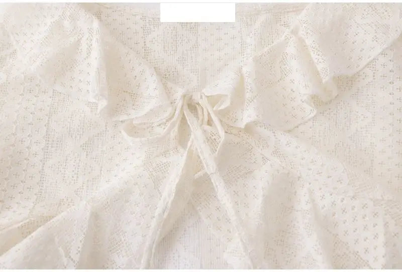 FAY Tiered Lace Blouse