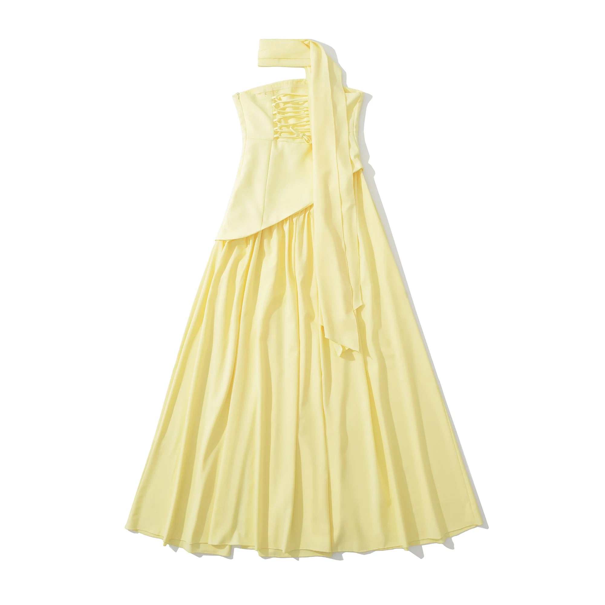 Yulia - Strapless dress with a neckband
