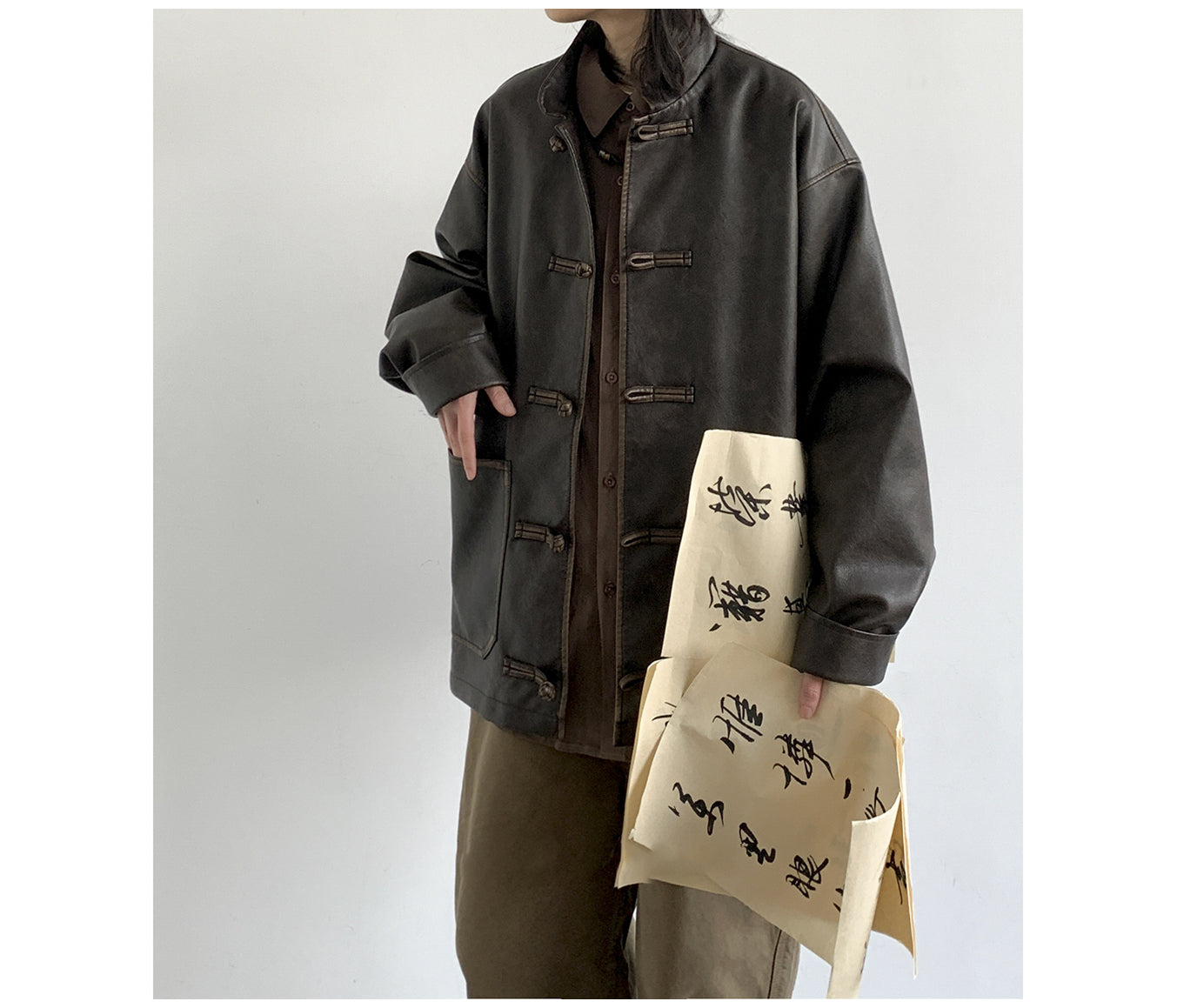 ג'קט עור וינטג' דגם JEO