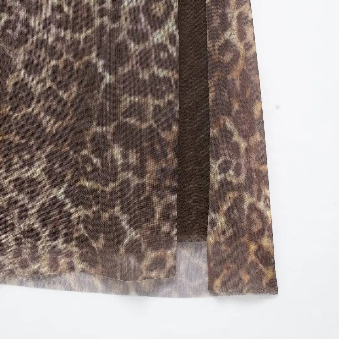ROM Leopard Bodycon Dress