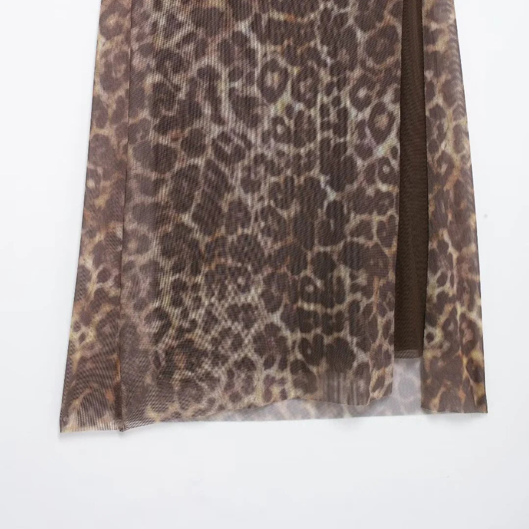 ROM Leopard Bodycon Dress