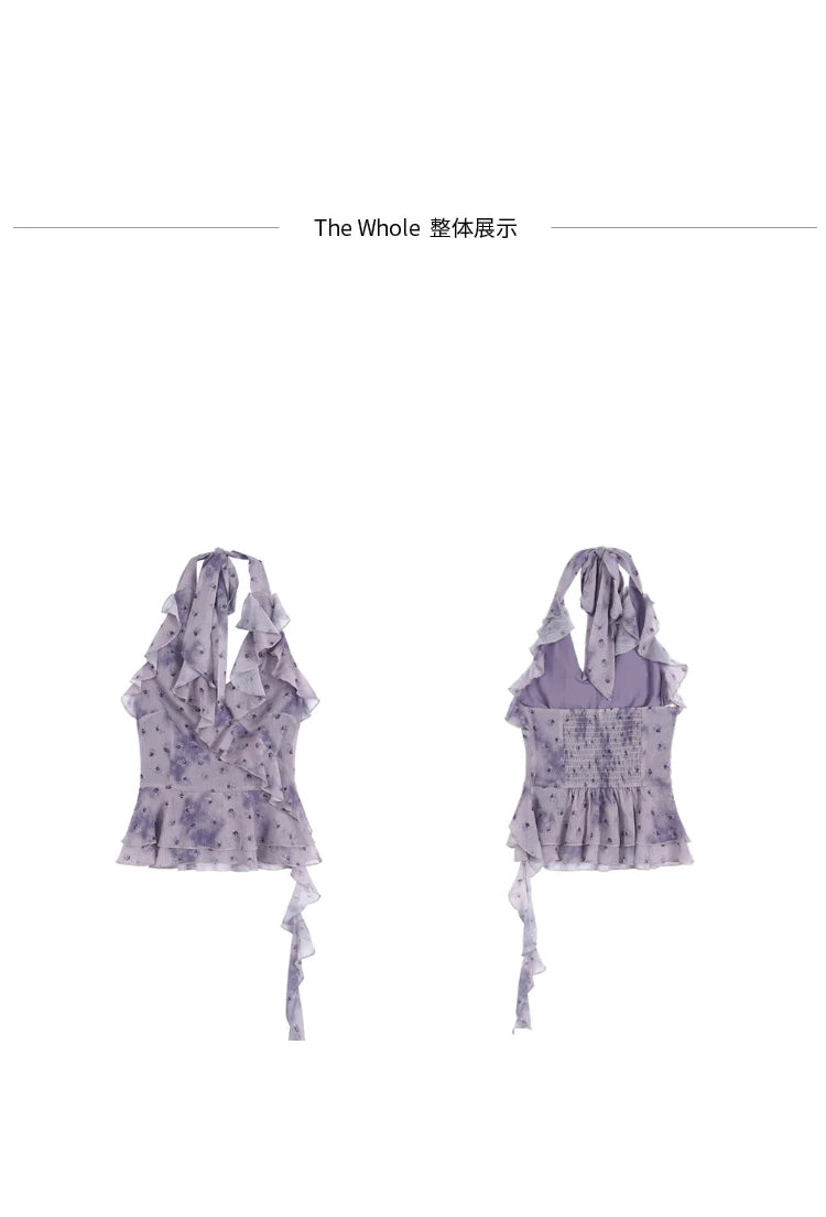 YON Purple Halter Tank
