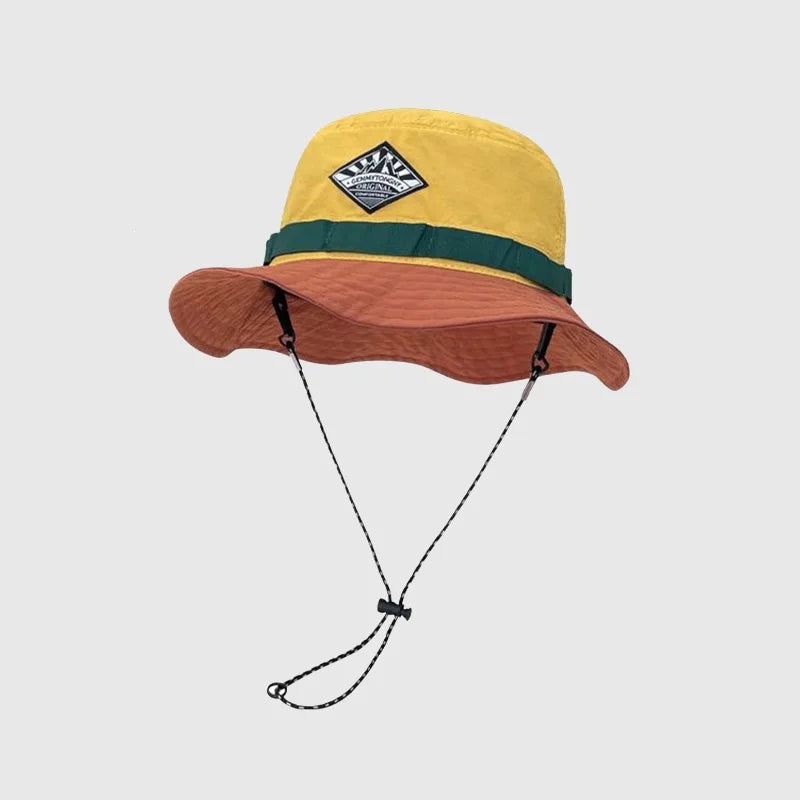 Packable Color Block Bucket Hat