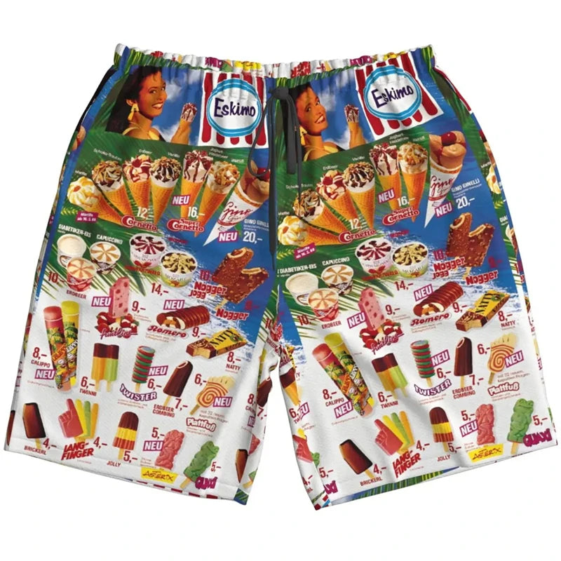 שורט עם הדפס גלידות YUMY