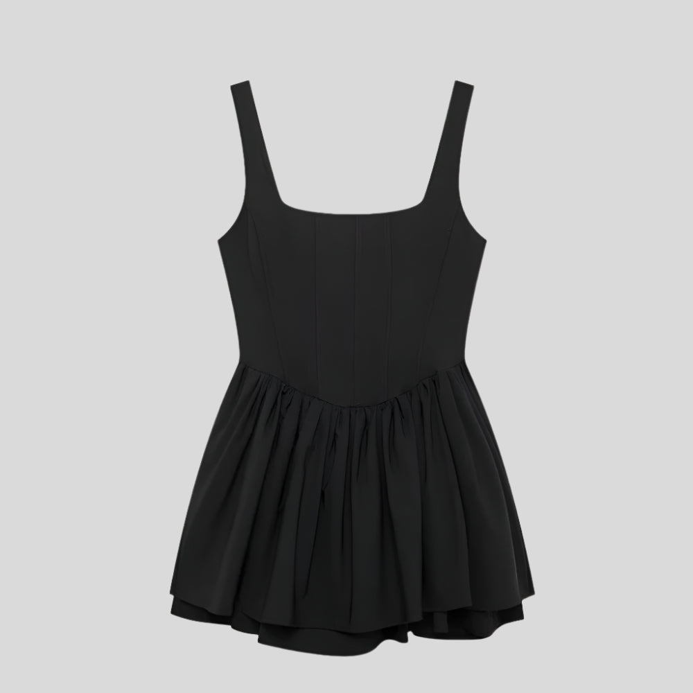 U Burgundy Velvet Mini Dress