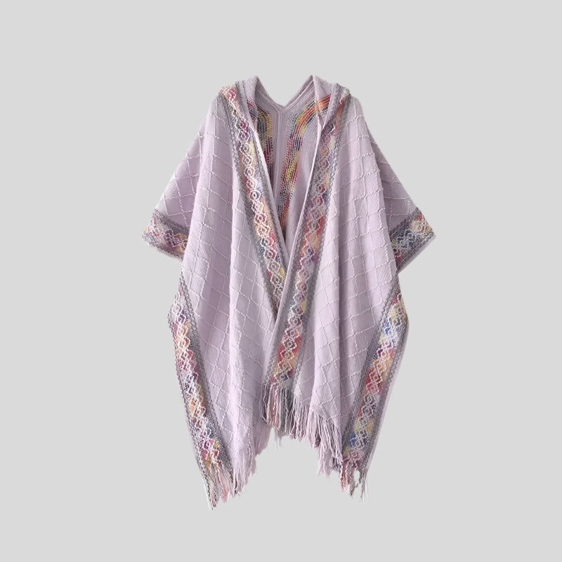 Rainbow Colorful Poncho