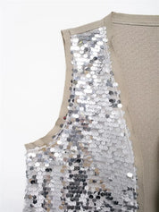 FEM Silver Sequin Vest