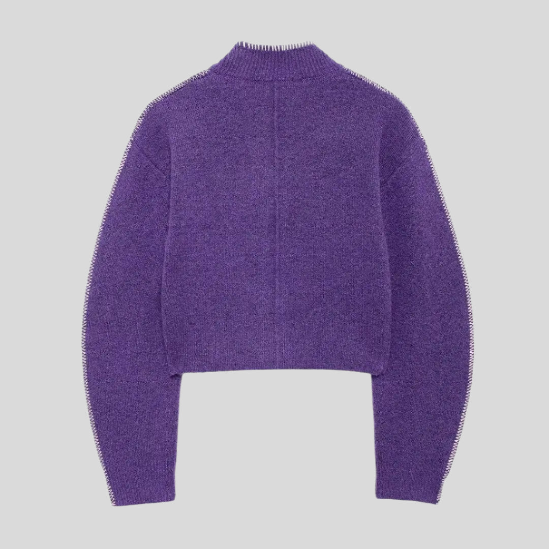 DIO Purple Stitch Knit