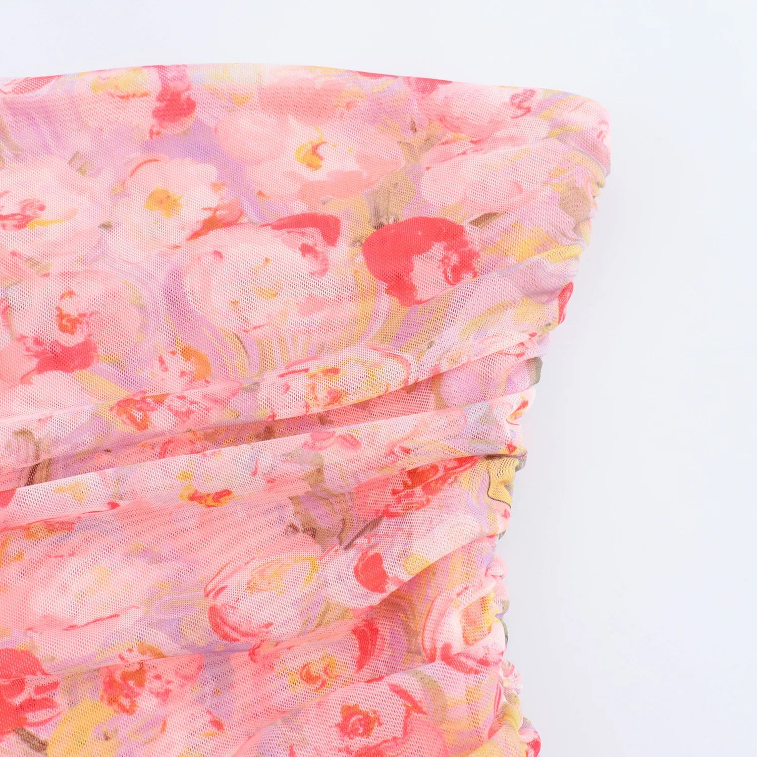 SP Floral Satin Backless Dress