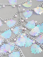 Oysters Shiny Seashell Top