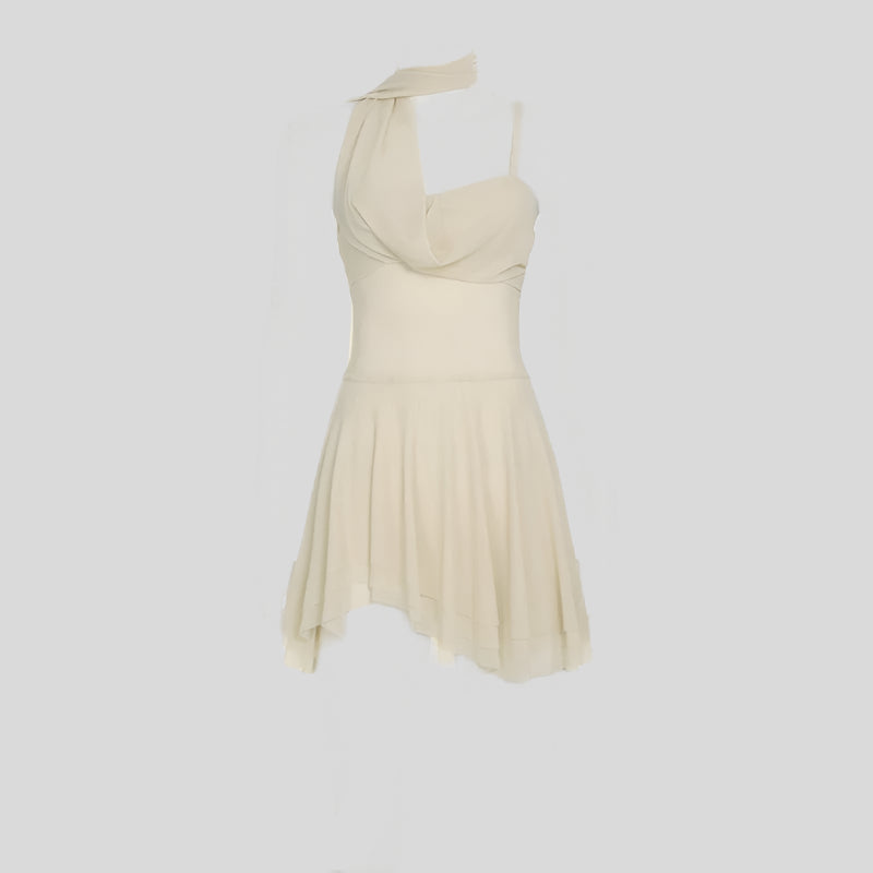 Classic White Collared Mini Dress