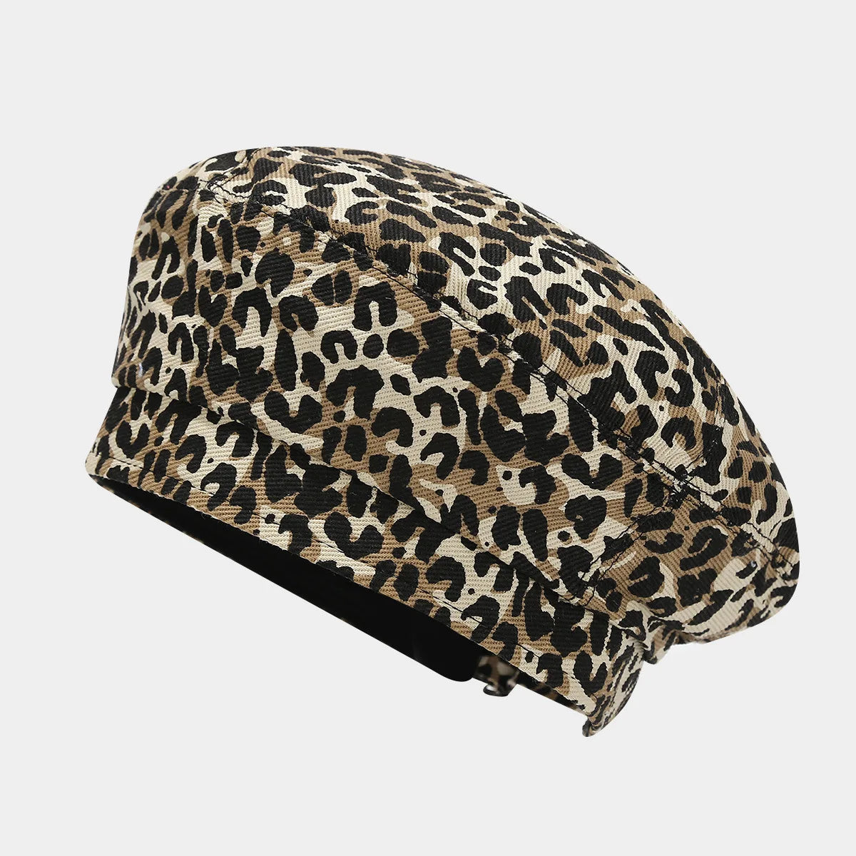 The Sienna Hat – Leopard Octagon Cap