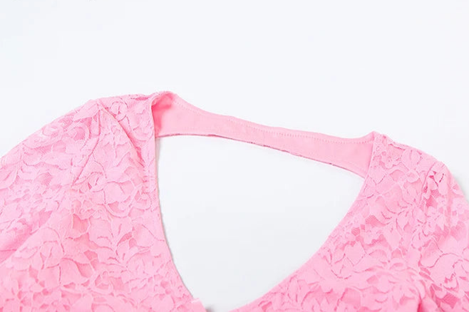 fastival Pink Ruffle Jumpsuit
