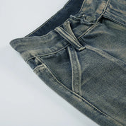 YOM Wide-Leg Low Jeans