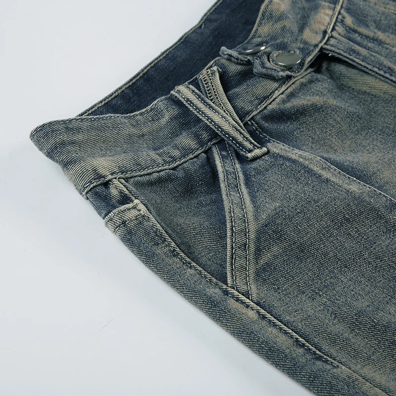 YOM Wide-Leg Low Jeans