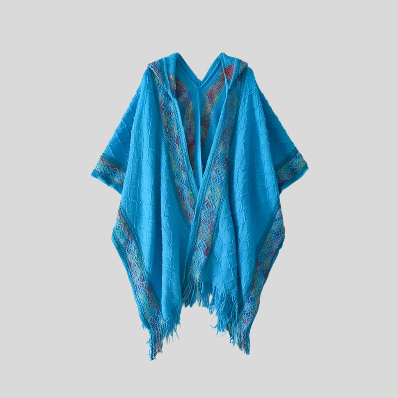 Rainbow Colorful Poncho