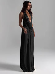 Shaniqa Maxi dress with open back